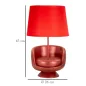 LAMPA NOCNA W STYLU MID-CENTURY CZERWONA Ø 26X43 cm